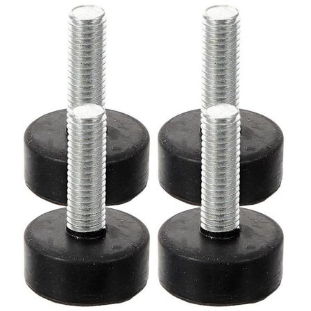 High-Quality 4 Pcs Rubber Feet Professional Foot Pads Heavy Duty Furniture Rubber Feet 4x2.5cm
