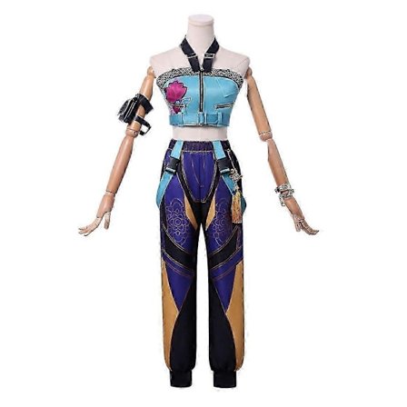 KPop Demon Hunters Zoey Cosplay Kostymesett Halloween Party Fancy Dress for Kvinner-Perfekt