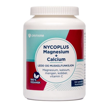 Nycoplus Magnesium + calcium tabletter 100 stk