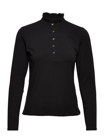 Top Tilde T-shirts & Tops Long-sleeved Musta Lindex