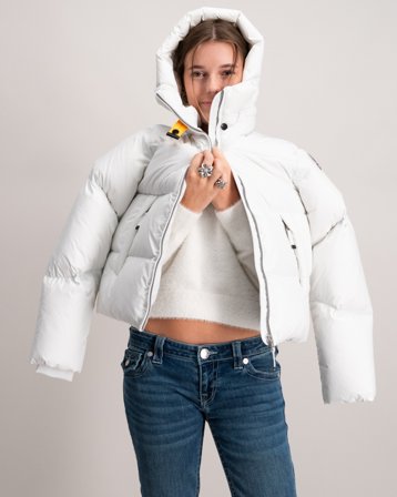 Parajumpers Vania Girl Biały Kurtki Dziewczyna - Kids Brand Store