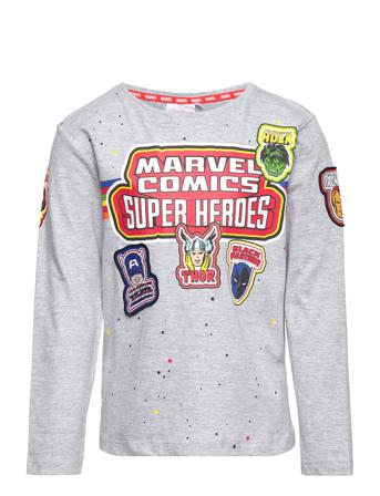Long-Sleeved T-Shirt T-shirts Long-sleeved T-shirts Grå Marvel