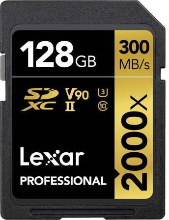 LEXAR Professional - flashminnekort - 128 GB - SDXC UHS-II