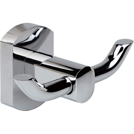 Kylpyhuoneen oven koukut pyyhkeille ja kylpytakille, kiinteät messinkiset vaatekoukut oven taakse, seinään asennettava makuuhuoneeseen