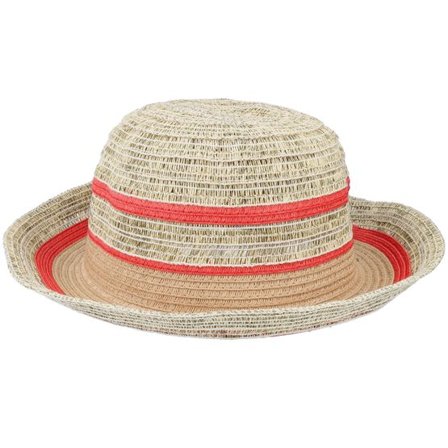 Seeberger - Beige straw Hatt - Paper Cloche Khaki-Terracotta Straw Hat @ Hatstore