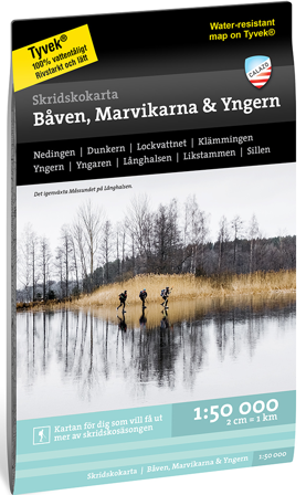 Calazo Skridskokarta Båven, Marvikarna & Yngern 1:50 000