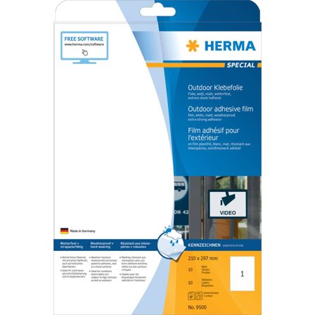 Herma Special - Polyetylen (PE) - matt - selv-adhesiv - hvit - A4 (210 x 297 mm) 10 etikett(er) filmetiketter