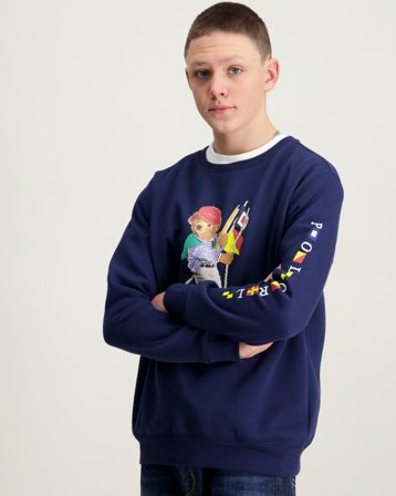 Polo Ralph Lauren Polo Bear Fleece Sweatshirt Blau Pullover Jungen - Kids Brand Store