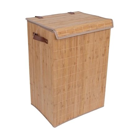 Tvättkorg MAX BAMBOO 40x30xH60cm, med lock