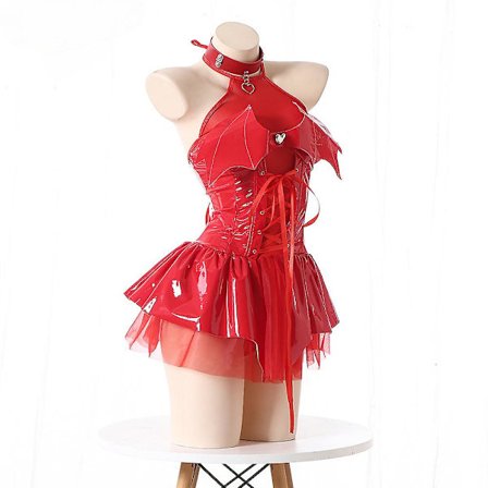 Cos Japanilainen Kaksiulotteinen Cos Noidan Cosplay-asu Naisille Pieni Paholainen Läpinäkyvä Lyhyt Hame Puhdas Himo Hot Girl -asu