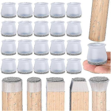 Tuolin jalan suojukset, silikoniset tuolin jalan lattiasuojat, 20 kpl