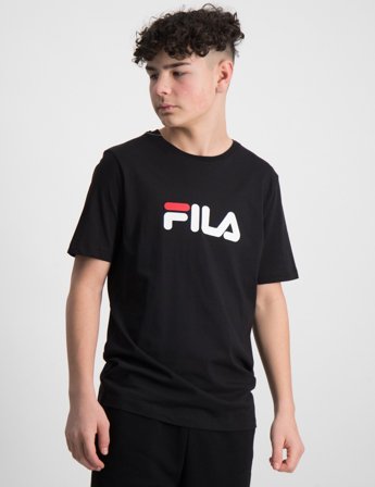 Fila SOLBERG classic logo tee Svart T-skjorter Gutt - Kids Brand Store