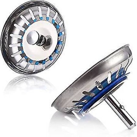 Vaskesluk 2 stk Kjøkkenvask Sil Stålfilter Sil Vask