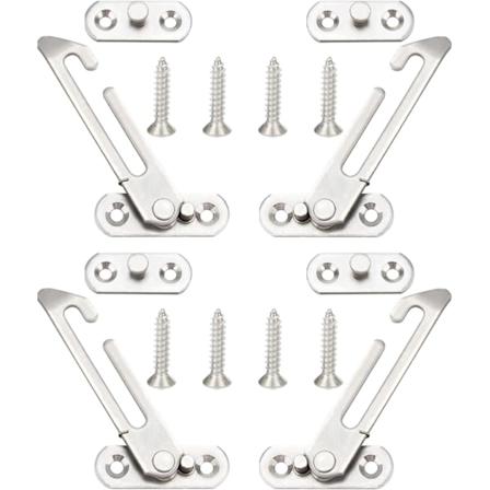 Vindusbegrenser, rustfritt stål vindusstopper vindusbegrenser 4 stk vindusåpningsbegrenser for barn
