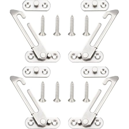 Vindue Begrænser, Rustfrit Stål Vindue Stopper Vindue Begrænser 4 Stk Vindue Åbningsbegrænser Børnesikring