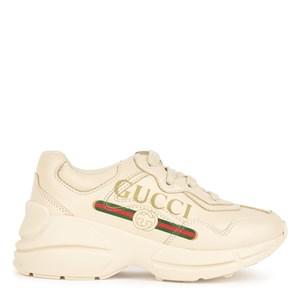 Kids - Gucci White Rhyton Gucci Logo Trainers 32 (UK 13) - Trainers - 32 EU - White - Junge