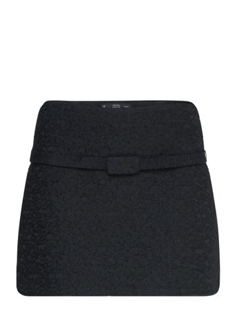 Mango | Tweed Mini-Skirt With Decorative Belt | M