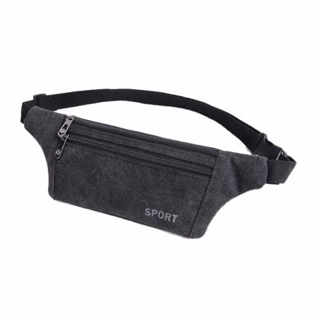 Taljetaske Mavepose med tyverisikringsskuldertaske Cross Body - sort - Perfet black