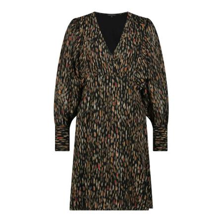 Tramontana, Dress print blacks Zwart, Dames, Maat:M