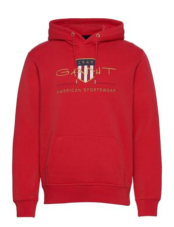 Archive Shield Hoodie Huppari Punainen GANT