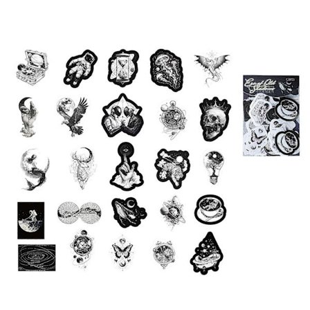 50 stk. Æstetisk Scrapbooking Klistermærke Kompatibel med Journal Planner Notesbog Vandflaske Laptop Skateboard Scrapbooking Forsyninger