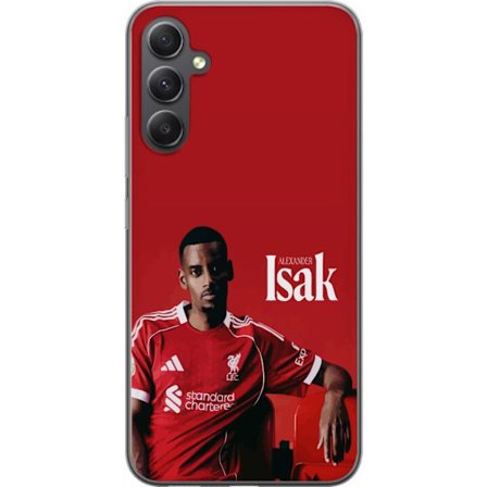 Yhteensopiva Puhelinkuori Samsung Galaxy S23 FE Alexander Isak juliste Liverpoolin jalkapallojersey Ruotsin maajoukkuehyökkääjä Premier League hyökkäy