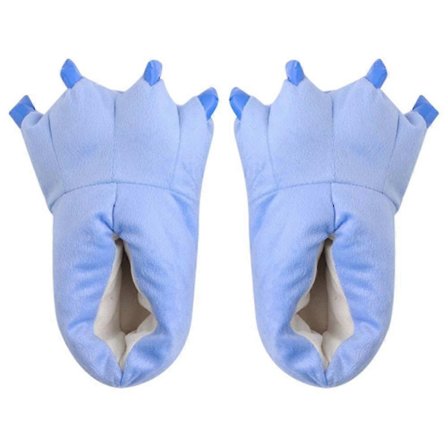 vuxna barn djur monster fötter tofflor klo dinosaurie tass plysch roliga skor tofflor-WELLNGS