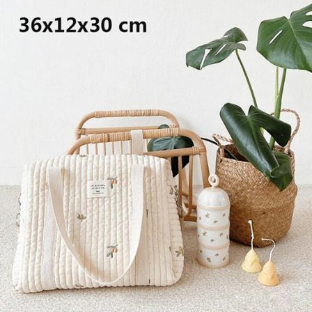 Äitiyslaukku puuvillakangas LOLIVE OLIVE