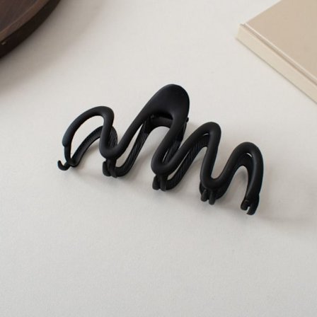 Alloy Hair Crab Hårklämma SVART - high quality