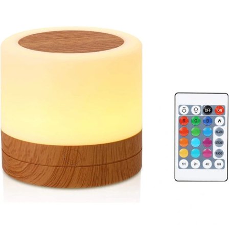 Night Light, Mini Multicolor 360 ° Bedside Lamp, Rechargeable