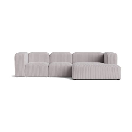 Milo chaiselong sofa, højrevendt | 300cm - Lincoln Lysegrå - 300x170x72 - Sofa, chaiselong