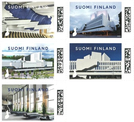 Finland - Finlandia Hall - Postfrisk sæt 5v