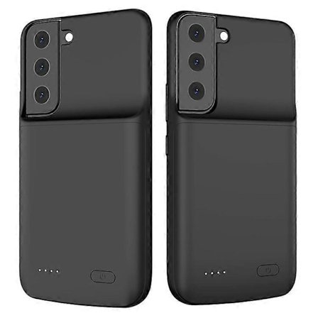 ZHX-208 4700mah Genopladeligt Batteri Cover Telefon Opladnings Etui med Blød TPU Kant Kompatibel Med Samsung Galaxy S22 5G