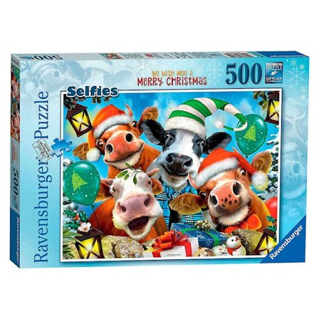 Ravensburger pussel 500 st Djur God Jul