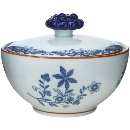 Rörstrand Ostindia Skål med Lokk 35 cl' - 'Hvit med dekorasjon