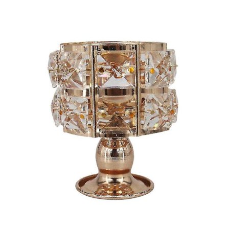 Kristall Votive Te Ljusstake Ljusstake Hembord Decorat DXGHC