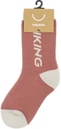 Viking Play Wool Thermo Socks Kids Pink
