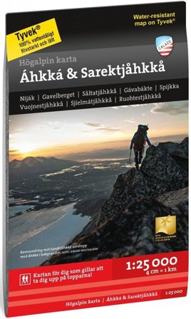 Calazo Högalpin karta: Áhkká & Sarektjåkkå 1:25 000