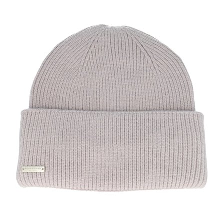 Seeberger - Beige cuff Beanie - Knit Beanie Pebble Cuff @ Hatstore