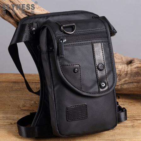 Miesten naiset Fanny Pack -vyötärölaukku ulkojalka Suuren kapasiteetin urheilullinen kulutusta kestävä ja kevyt miesten rintamuoti Black