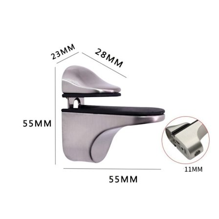 Mordely 2ST Fäste Väggfäste Glashylla Fäste MATT YTA MATT