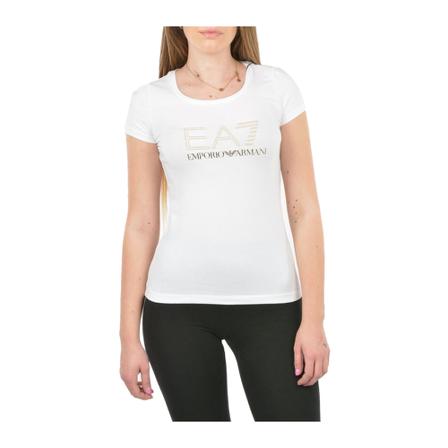 Emporio Armani Ea7, T-Shirts Wit, Dames, Maat:M