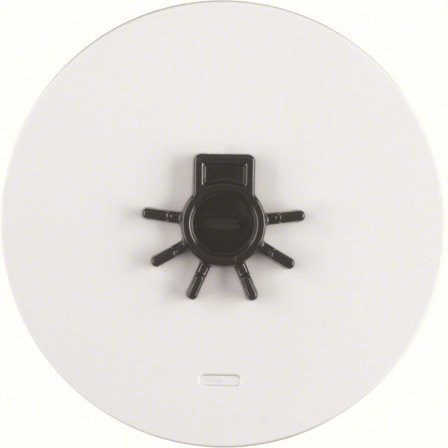 Hager 16512049 Vippa för R.1 och R.3 Enkel vippa, vit, avsökningsbar symbol "ljus", Strömbrytare & vägguttag