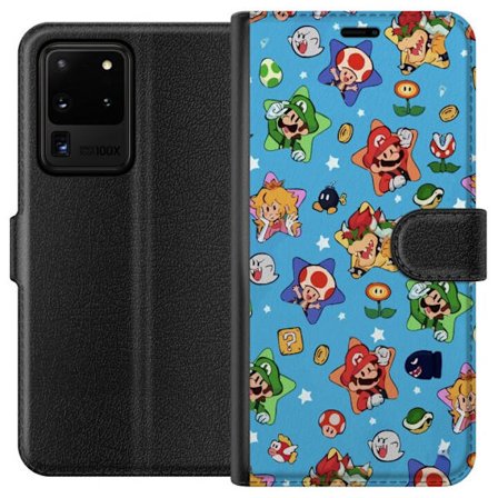 Kompatibelt Plånboksfodral till Samsung Samsung Galaxy S20 Ultra Nintendo Mario Mönster Switch Spel