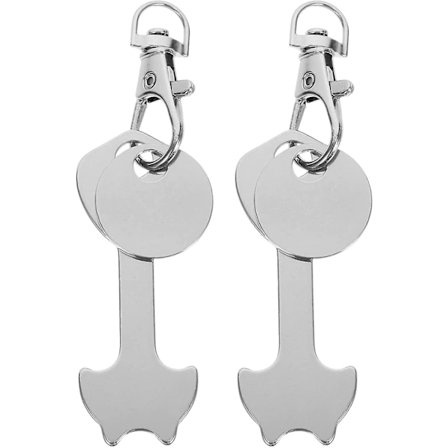 Nyckelring Handvagnsmynt Bärbar Metallnyckelring Unisex Present Nyckelringar Dekorationer