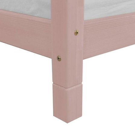 4 sängben 10 cm FOT pastellrosa