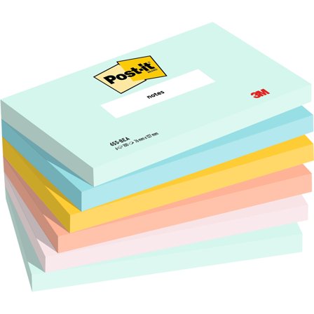 3M Post-it 76x127 Farbmix Beachside 6er-Pack