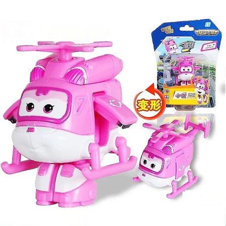 Super Wings Action Figures 2" Mini Transformerende Deformations Fly Robot Jett Dizzy Dino Transformationsmodel Legetøj Børnegaver Dizzy