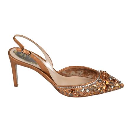 René Caovilla, Sandals Beige, Dames, Maat:38 EU