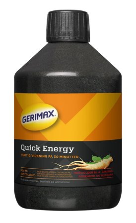Gerimax Quick Energy 400 ml, Helse & Madvarer, Ingredienser, Ginseng